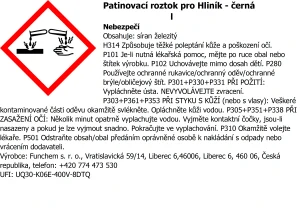 Patinovací roztok pro hliník - černá