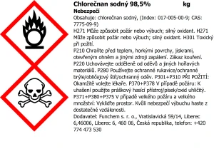 Chlorečnan sodný 98,5 % OMEZENÍ