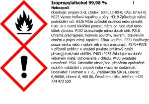 Isopropylalkohol čistý 99,8%
