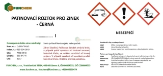 Patinovací roztok pro měď - černá I